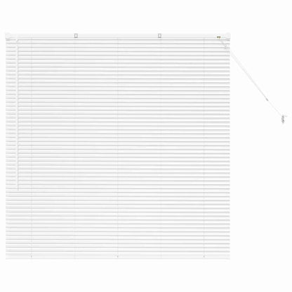 Venetian Blinds Height Adjustable White 130 x 135 cm Aluminium