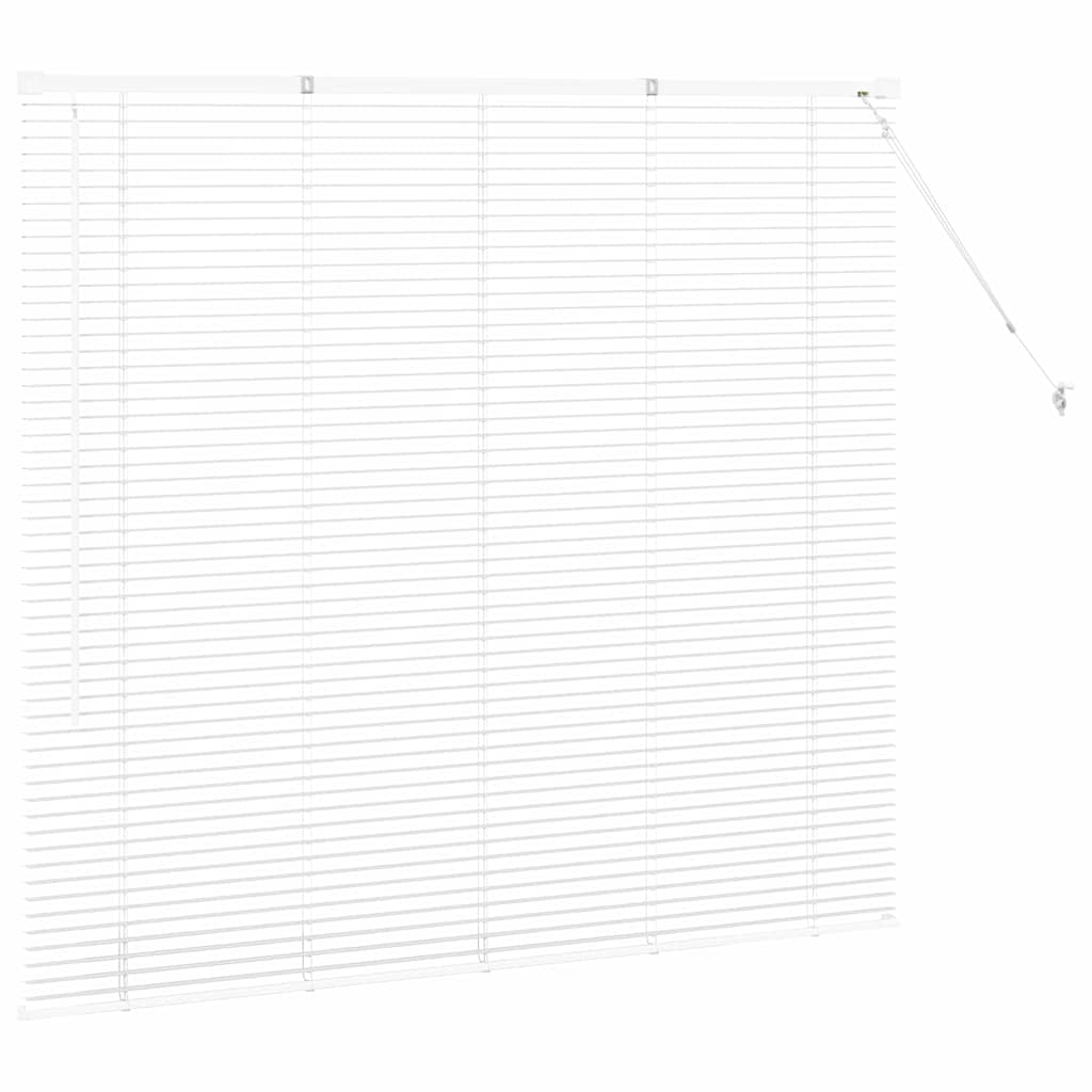 Venetian Blinds Height Adjustable White 130 x 140 cm Aluminium
