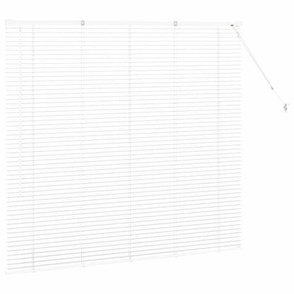 Venetian Blinds Height Adjustable White 130 x 140 cm Aluminium