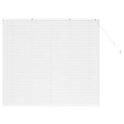 Venetian Blinds Height Adjustable White 130 x 145 cm Aluminium