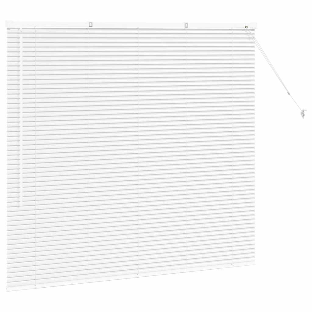 Venetian Blinds Height Adjustable White 130 x 150 cm Aluminium