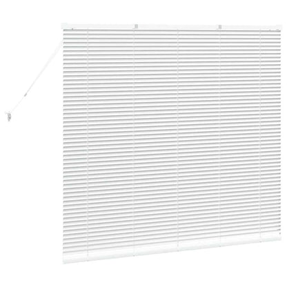 Venetian Blinds Height Adjustable White 130 x 150 cm Aluminium