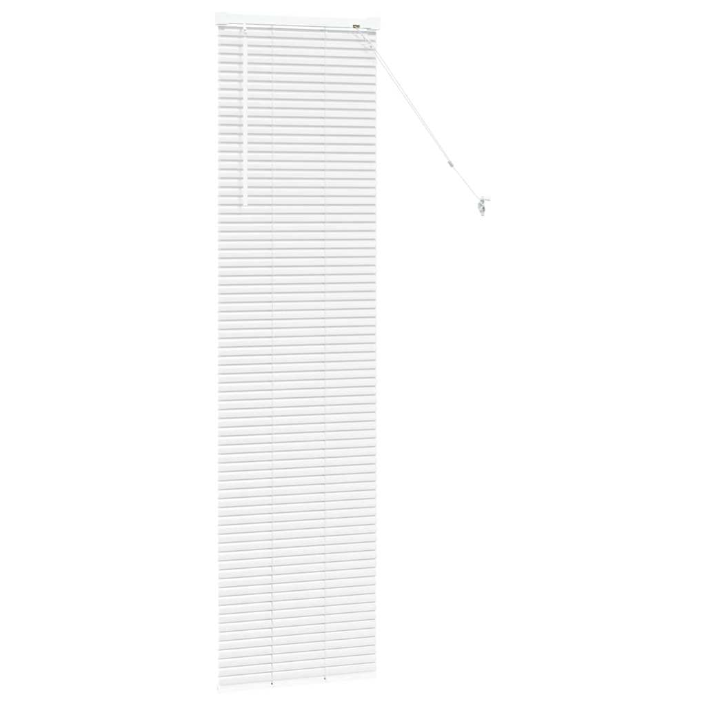Venetian Blinds Height Adjustable White 175 x 45 cm Aluminium