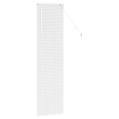 Venetian Blinds Height Adjustable White 175 x 45 cm Aluminium