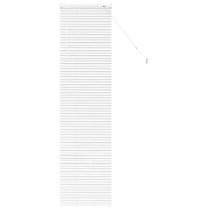 Venetian Blinds Height Adjustable White 175 x 45 cm Aluminium