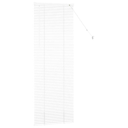 Venetian Blinds Height Adjustable White 175 x 65 cm Aluminium
