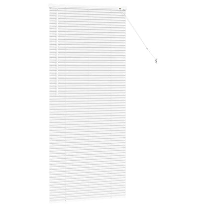 Venetian Blinds Height Adjustable White 175 x 75 cm Aluminium
