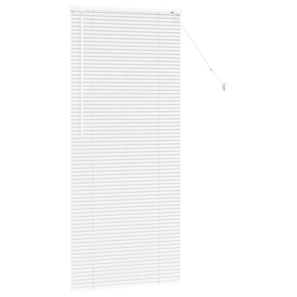 Venetian Blinds Height Adjustable White 175 x 80 cm Aluminium