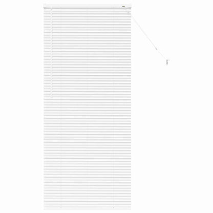 Venetian Blinds Height Adjustable White 175 x 80 cm Aluminium