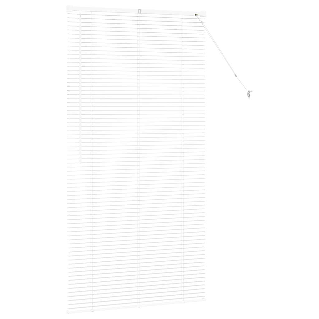 Venetian Blinds Height Adjustable White 175 x 90 cm Aluminium