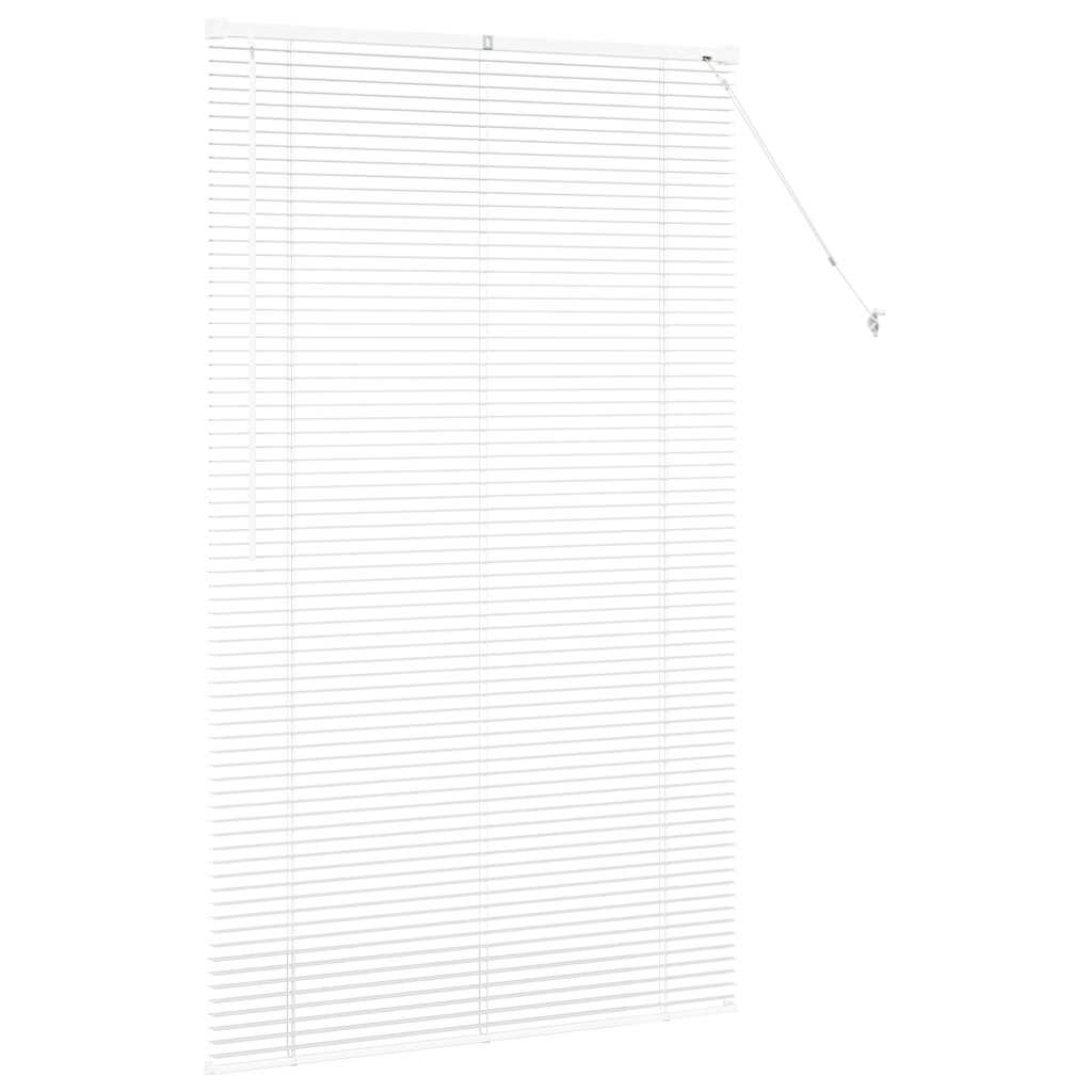 Venetian Blinds Height Adjustable White 175 x 100 cm Aluminium