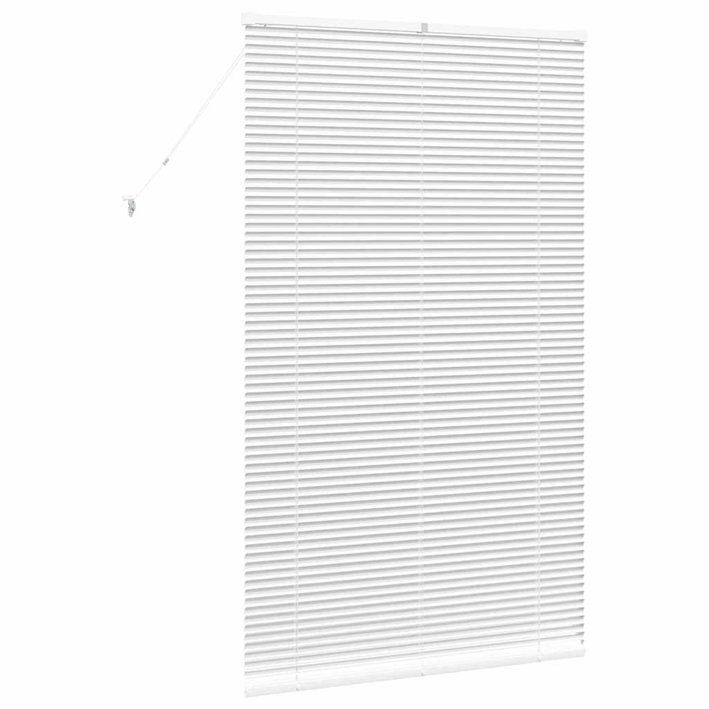 Venetian Blinds Height Adjustable White 175 x 100 cm Aluminium