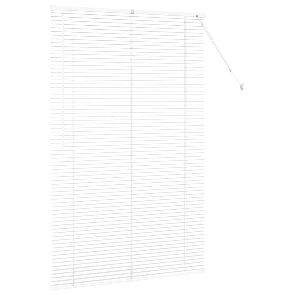 Venetian Blinds Height Adjustable White 175 x 110 cm Aluminium