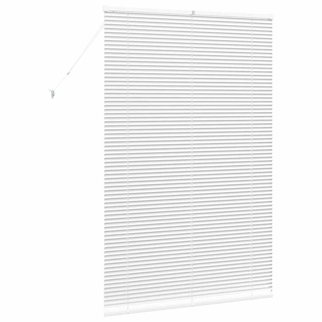 Venetian Blinds Height Adjustable White 175 x 120 cm Aluminium