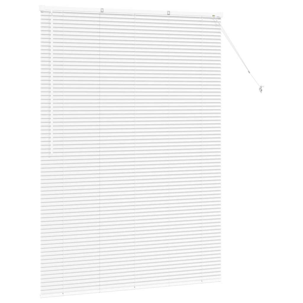 Venetian Blinds Height Adjustable White 175 x 130 cm Aluminium