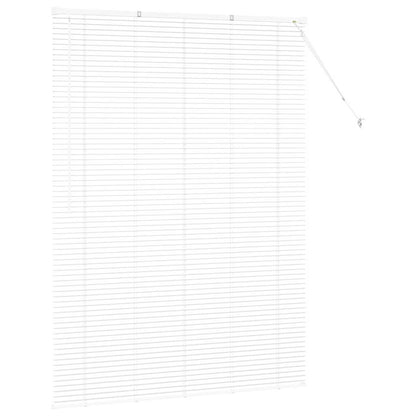 Venetian Blinds Height Adjustable White 175 x 130 cm Aluminium