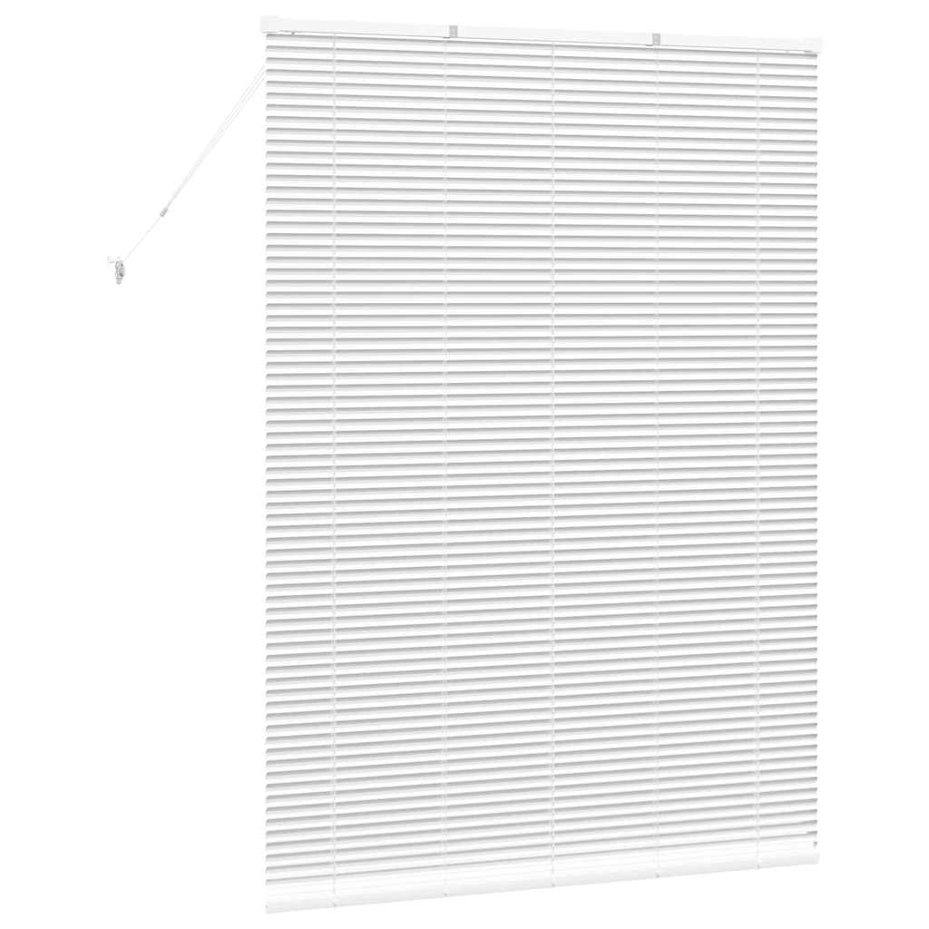 Venetian Blinds Height Adjustable White 175 x 130 cm Aluminium