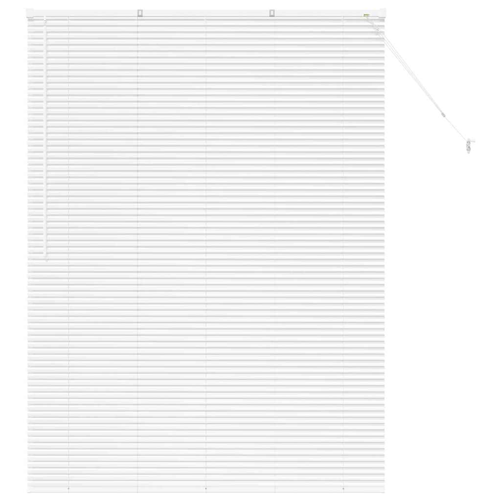 Venetian Blinds Height Adjustable White 175 x 130 cm Aluminium