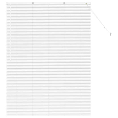 Venetian Blinds Height Adjustable White 175 x 130 cm Aluminium