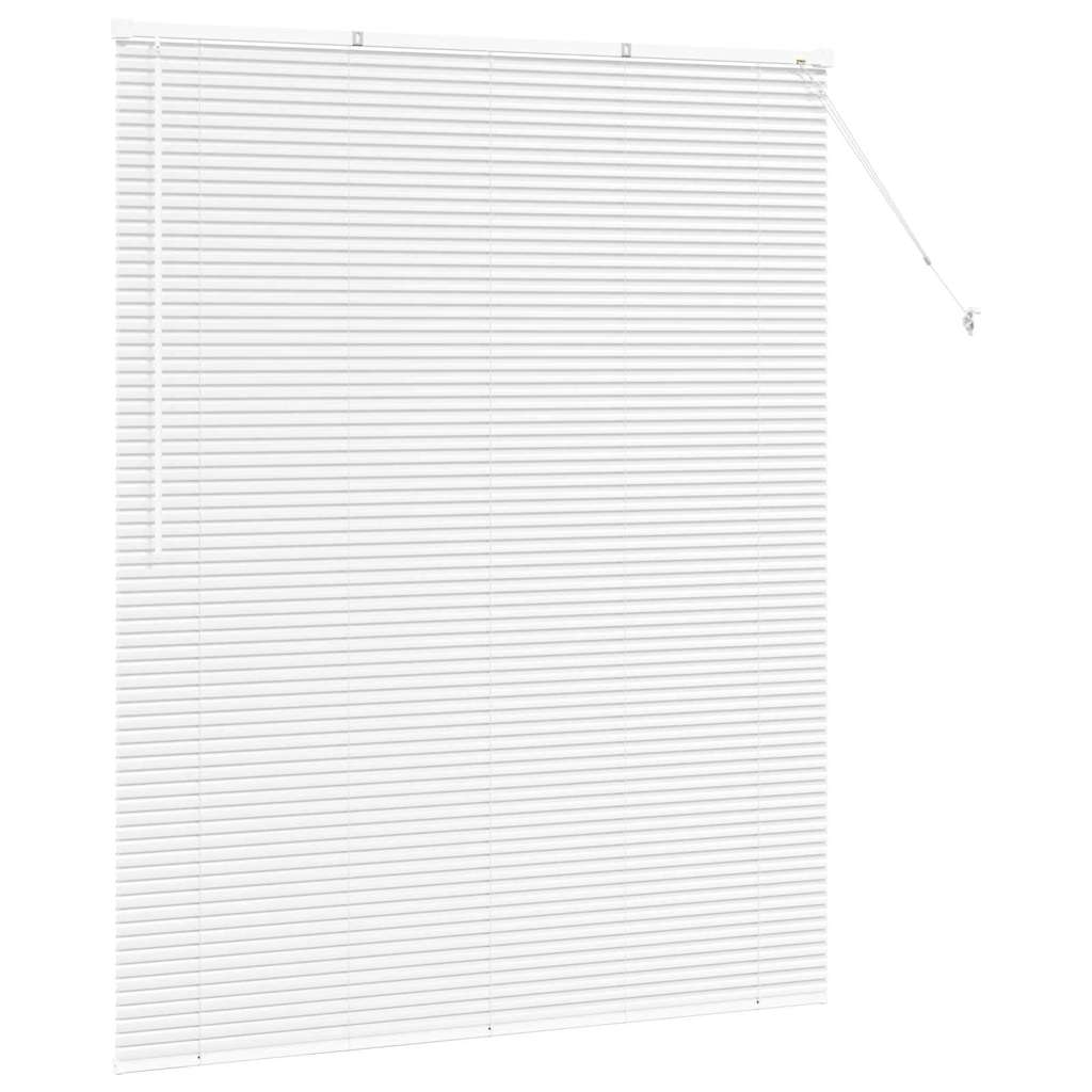Venetian Blinds Height Adjustable White 175 x 140 cm Aluminium