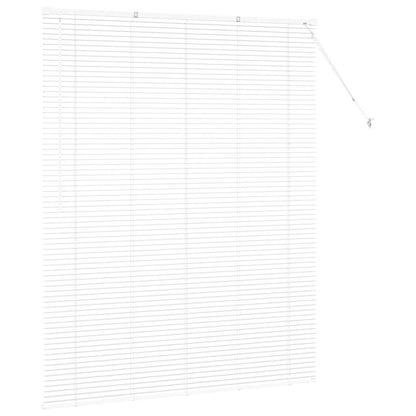 Venetian Blinds Height Adjustable White 175 x 140 cm Aluminium