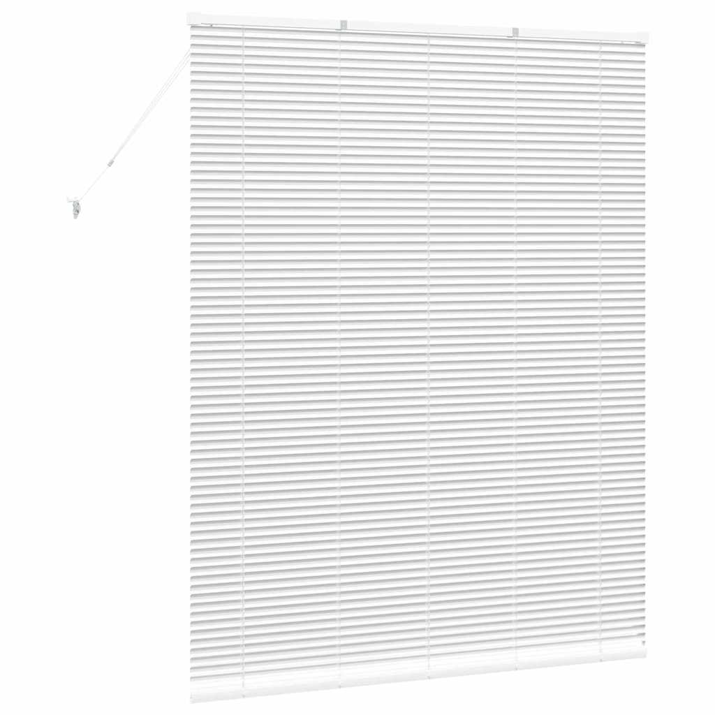 Venetian Blinds Height Adjustable White 175 x 140 cm Aluminium