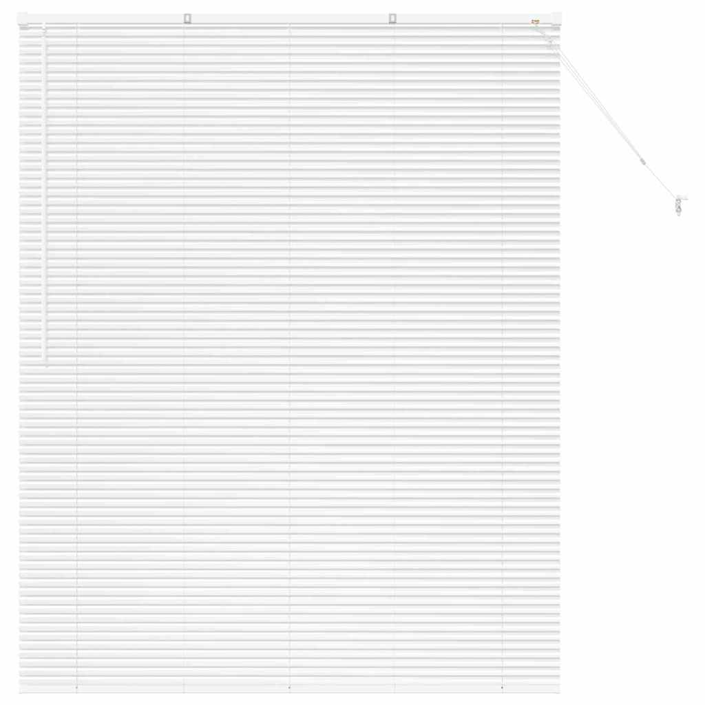 Venetian Blinds Height Adjustable White 175 x 140 cm Aluminium