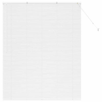 Venetian Blinds Height Adjustable White 175 x 140 cm Aluminium