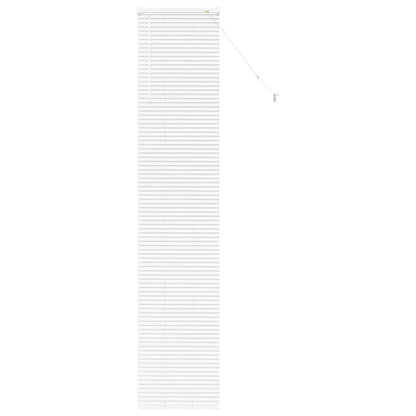Venetian Blinds Height Adjustable White 220 x 45 cm Aluminium