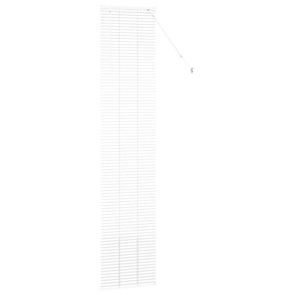 Venetian Blinds Height Adjustable White 220 x 50 cm Aluminium
