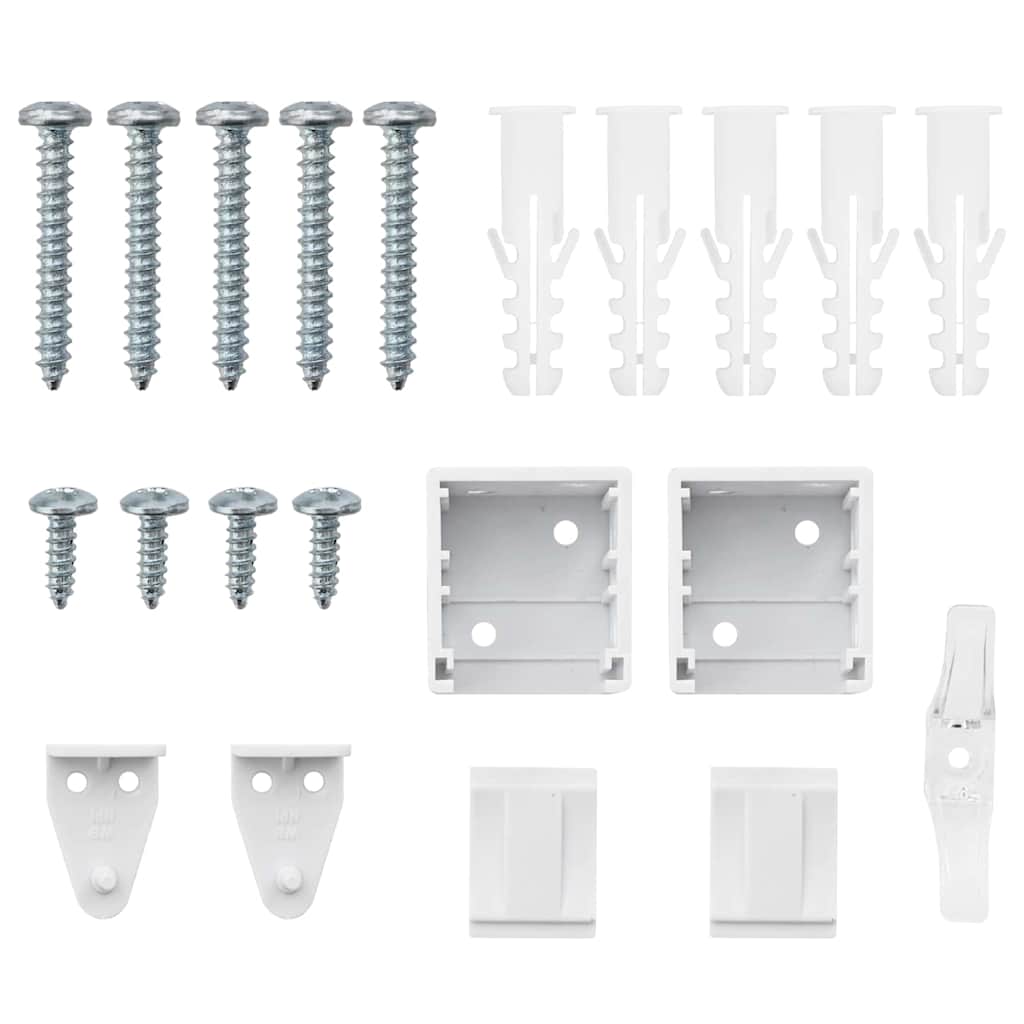 Venetian Blinds Height Adjustable White 220 x 55 cm Aluminium