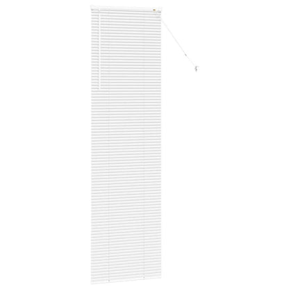 Venetian Blinds Height Adjustable White 220 x 55 cm Aluminium
