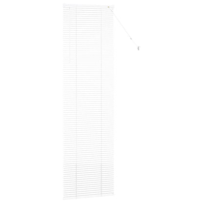 Venetian Blinds Height Adjustable White 220 x 55 cm Aluminium