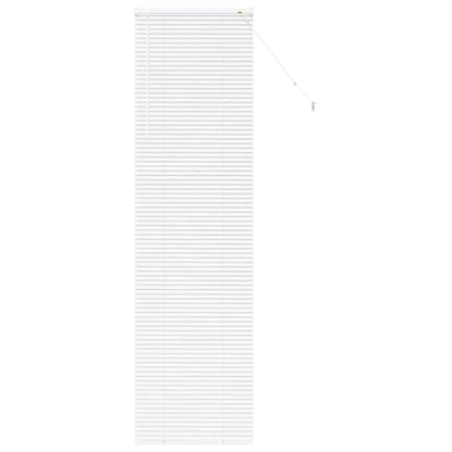 Venetian Blinds Height Adjustable White 220 x 55 cm Aluminium