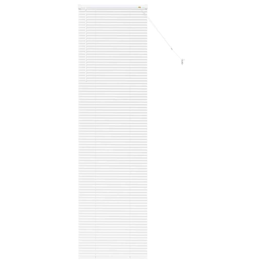 Venetian Blinds Height Adjustable White 220 x 60 cm Aluminium