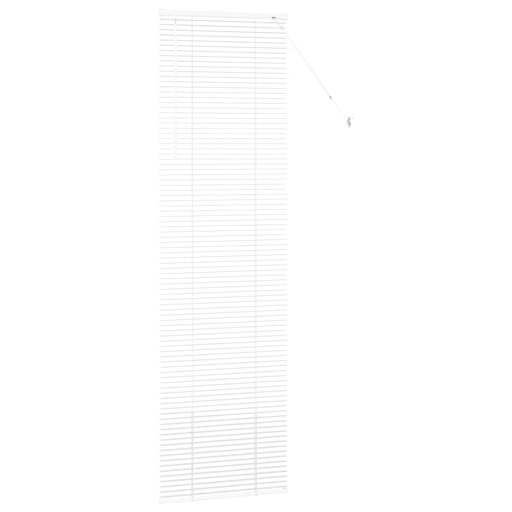 Venetian Blinds Height Adjustable White 220 x 65 cm Aluminium