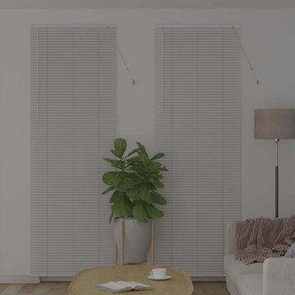 Venetian Blinds Height Adjustable White 220 x 75 cm Aluminium