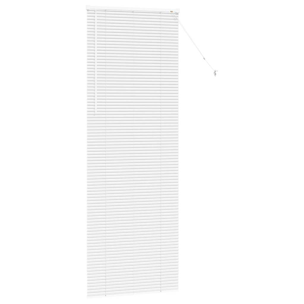 Venetian Blinds Height Adjustable White 220 x 80 cm Aluminium