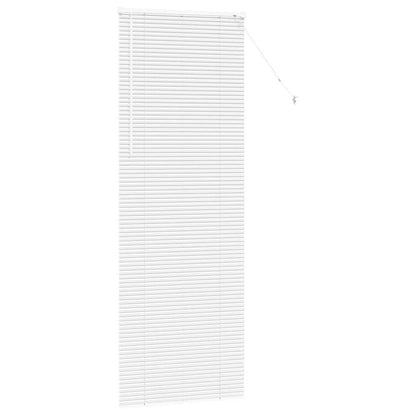 Venetian Blinds Height Adjustable White 220 x 80 cm Aluminium