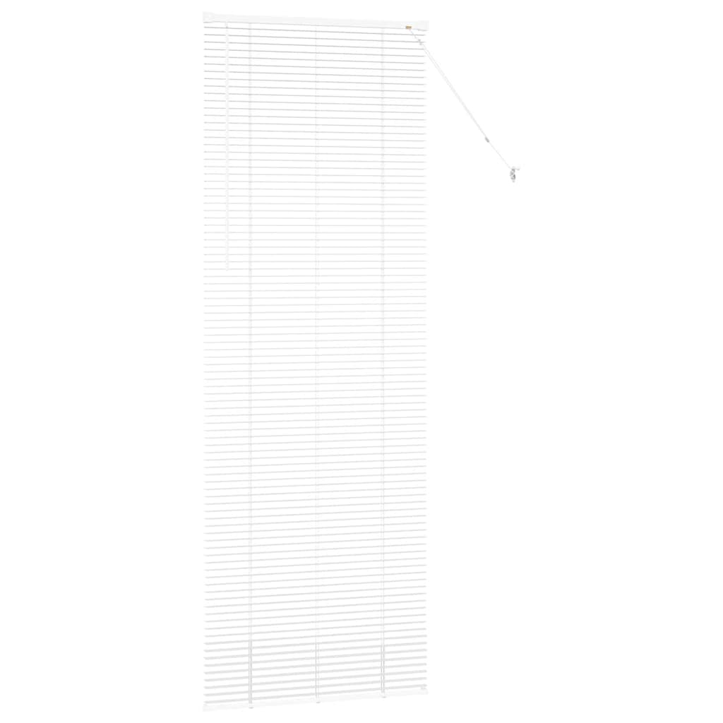 Venetian Blinds Height Adjustable White 220 x 80 cm Aluminium