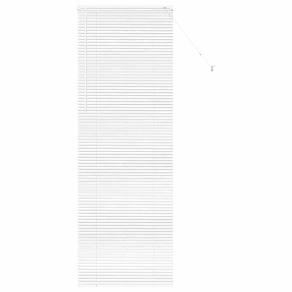 Venetian Blinds Height Adjustable White 220 x 80 cm Aluminium