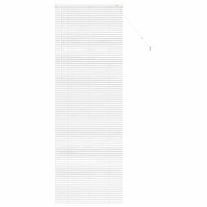Venetian Blinds Height Adjustable White 220 x 80 cm Aluminium