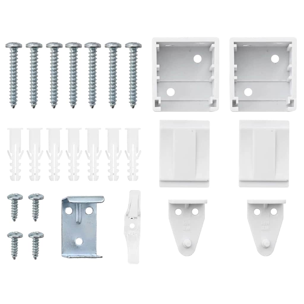 Venetian Blinds Height Adjustable White 220 x 85 cm Aluminium