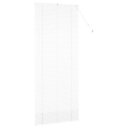 Venetian Blinds Height Adjustable White 220 x 85 cm Aluminium