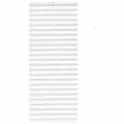 Venetian Blinds Height Adjustable White 220 x 85 cm Aluminium