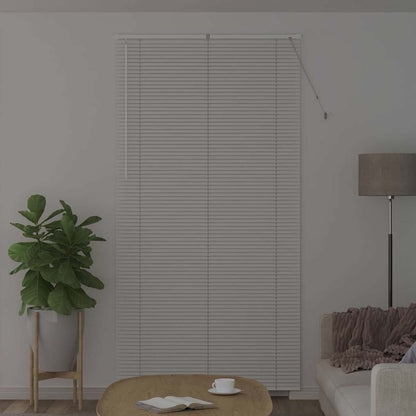 Venetian Blinds Height Adjustable White 220 x 115 cm Aluminium