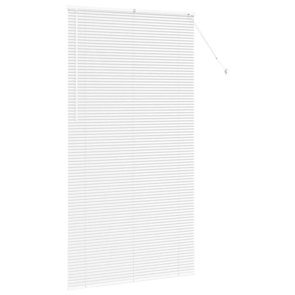 Venetian Blinds Height Adjustable White 220 x 115 cm Aluminium
