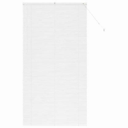 Venetian Blinds Height Adjustable White 220 x 115 cm Aluminium