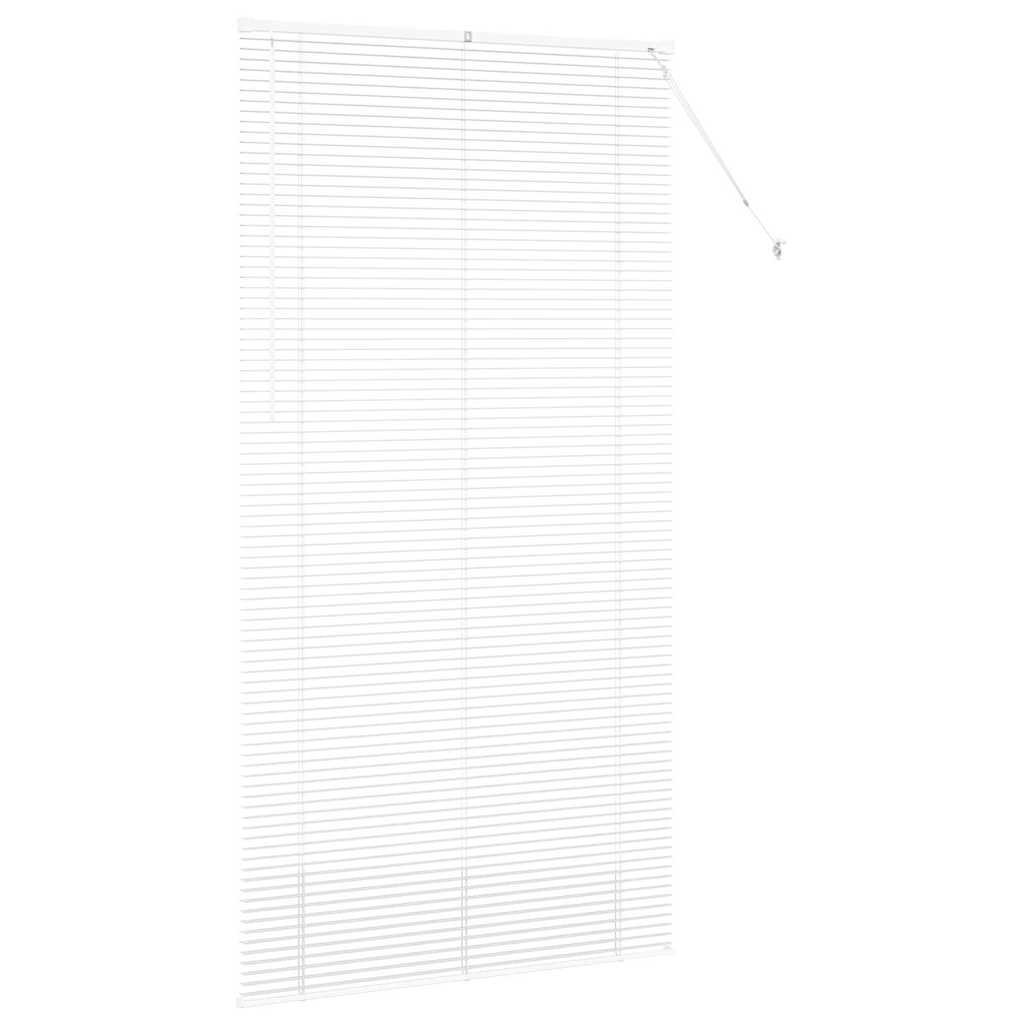 Venetian Blinds Height Adjustable White 220 x 120 cm Aluminium