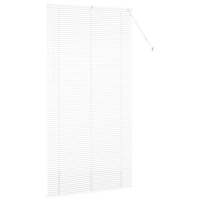 Venetian Blinds Height Adjustable White 220 x 120 cm Aluminium